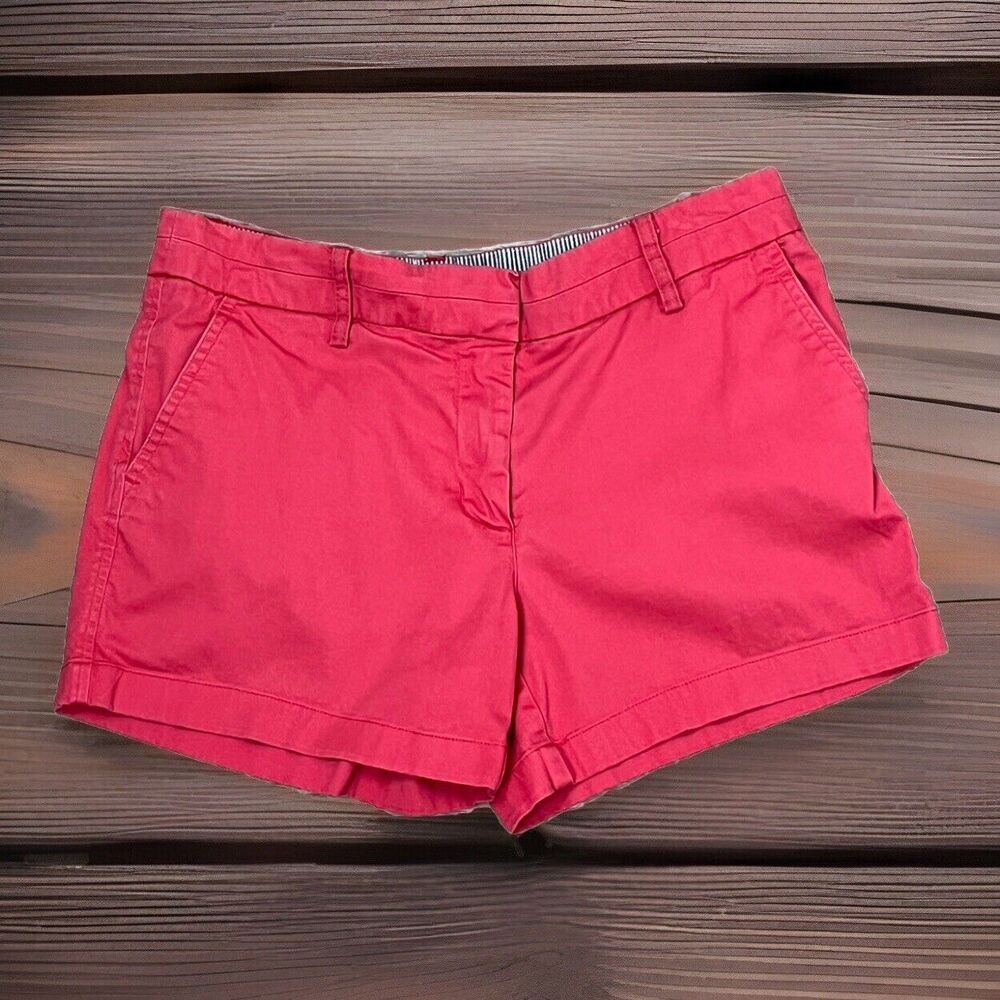 Cambridge Dry Goods Shorts Chino Pockets Pink Stretch‎ Cotton 2 XS Preppy Beach